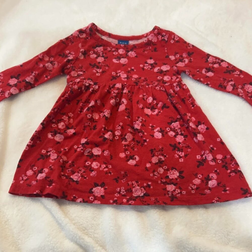 New Red Old Navy Dress 6 - 9 Months